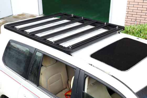 1889*1225mm Anodic Oxidated Surface Steel Aluminum Black หลังคา แร็ค สําหรับรถยนต์ SUV 4x4