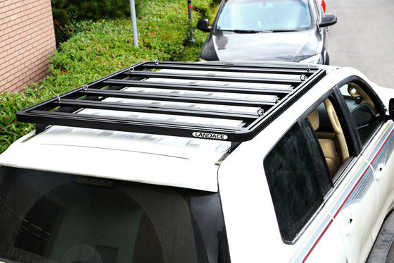 1889*1225mm Anodic Oxidated Surface Steel Aluminum Black หลังคา แร็ค สําหรับรถยนต์ SUV 4x4