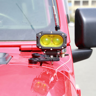 Jeep A Pillar Light Mount Pair พร้อมการสนับสนุนที่แข็งแกร่งและอุปกรณ์รองความร้อน