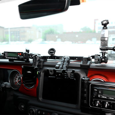 Jeep Wrangler โทรศัพท์ GoPro CB ไมโครโฟนและกล้อง DSLR มีการออกแบบทางกณิตศาสตร์