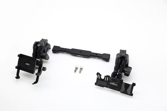 ตัวถือโทรศัพท์ Multi-Mount Dash + GoPro Mount พร้อมรถเลื่อนอลูมิเนียม มุมยืดหยุ่นสําหรับ 2018-2022 Jeep Wrangler