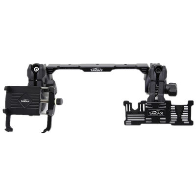 ตัวถือโทรศัพท์ Multi-Mount Dash + GoPro Mount พร้อมรถเลื่อนอลูมิเนียม มุมยืดหยุ่นสําหรับ 2018-2022 Jeep Wrangler