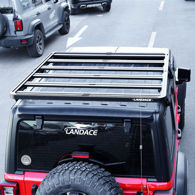 Jeep Wrangler หลังคา แร็ค 4 รันเนอร์ สีดํารถหลังคา ถุงกระเป๋า 1500 * 1425 * 55mm